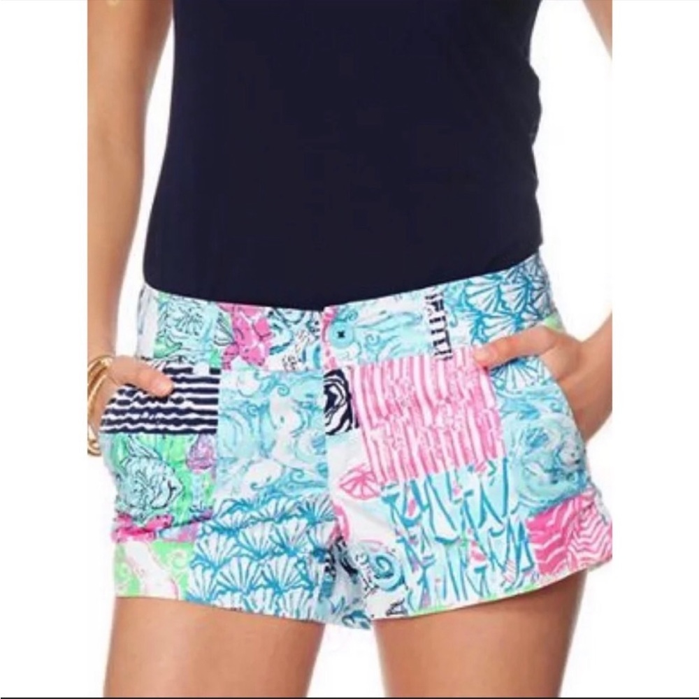 LILLY PULITZER The Walsh short in Osterville patch size 0 like new